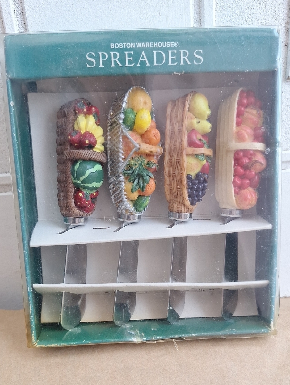 Vintage Boston Warehouse Spreaders Stainless Steel Set Of 4 - Picture 2 of 10